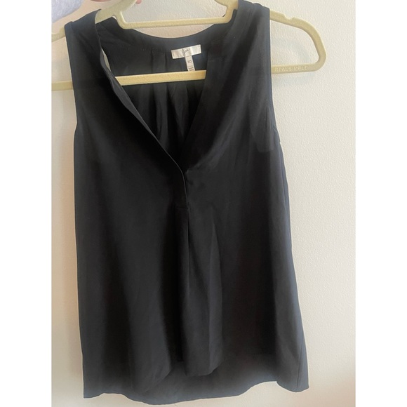 NWOT Joie Silk Aruna Blouse / Sleeveless Top , Black , Size XXS Never been Worn - Picture 4 of 7